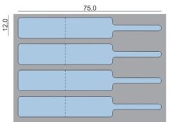 Etiqueta para Jóias 75x12