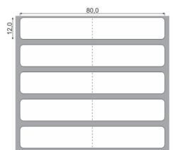 Etiqueta para Jóias 80x12