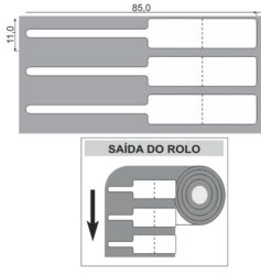 Etiqueta para Jóias 85x11