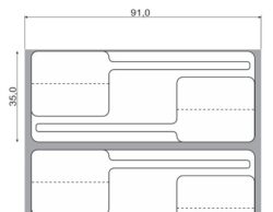 Etiqueta para Jóias 91x35