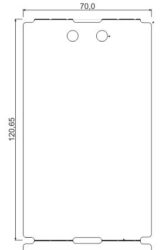 Tag Identificação de Aço 70x120